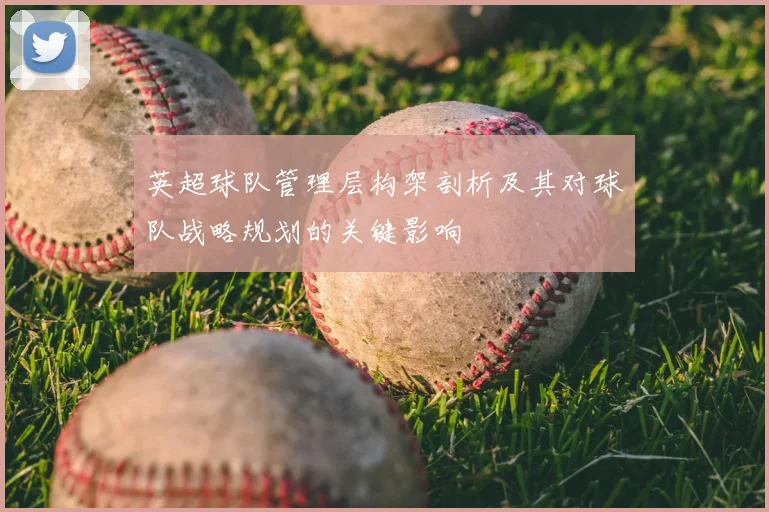 英超球队管理层构架剖析及其对球队战略规划的关键影响